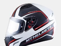 MT HELMETS MUGELLO JEROME GLOSS PEARL WHITEANTHRACITE RED